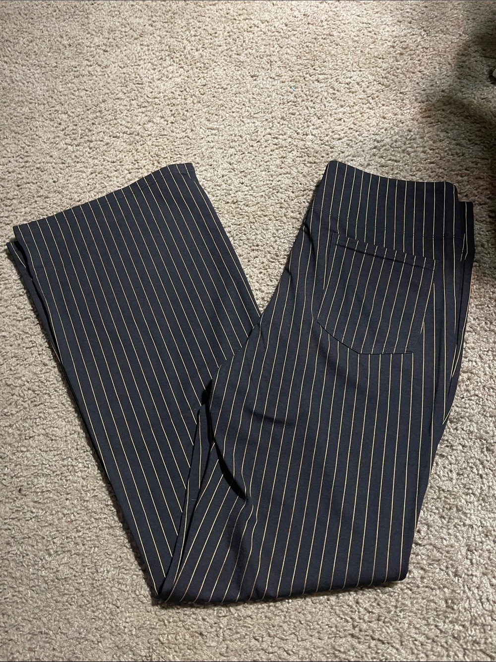 Halara Flex™ High Waisted Striped Work Flare Pants with Pockets